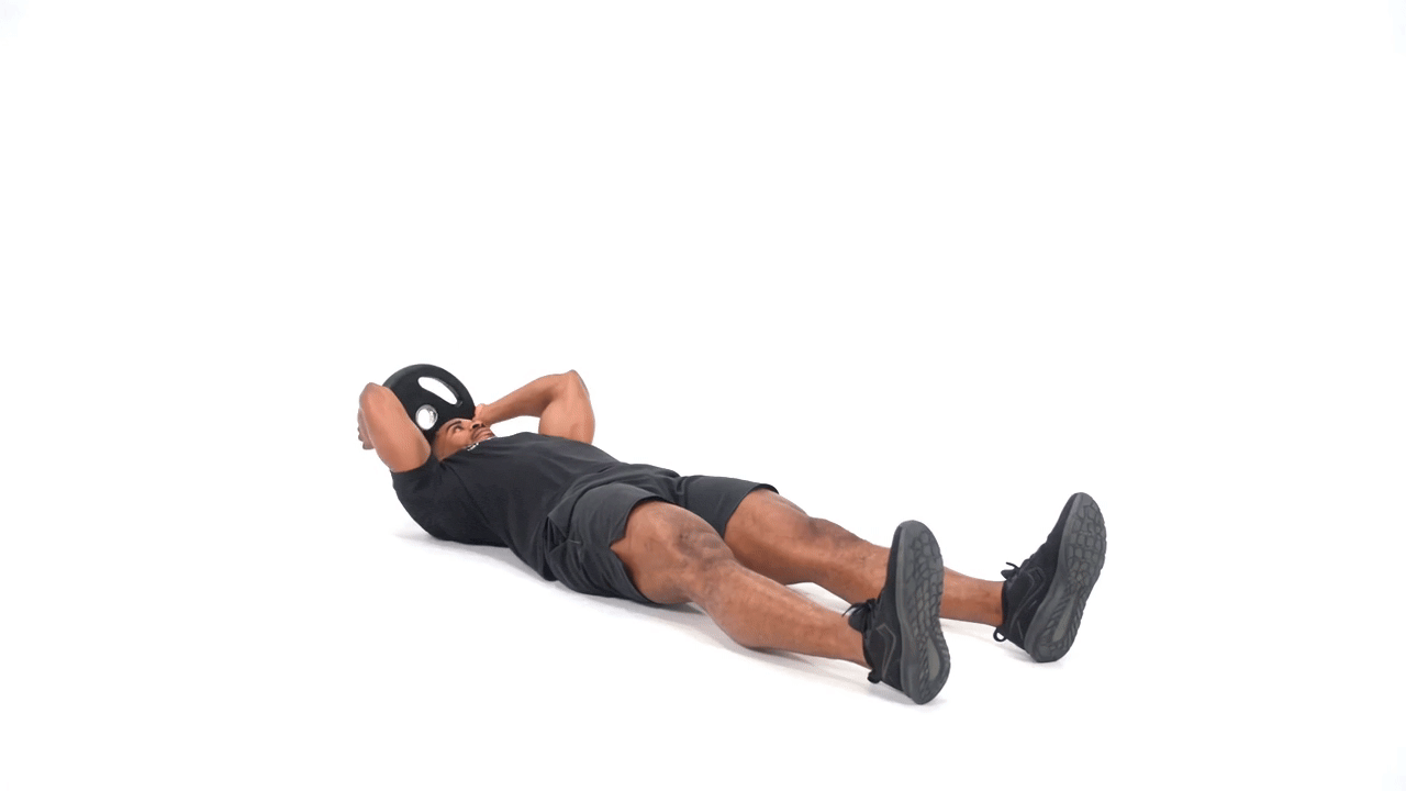 Plate Straight Leg Sit Up To Halo