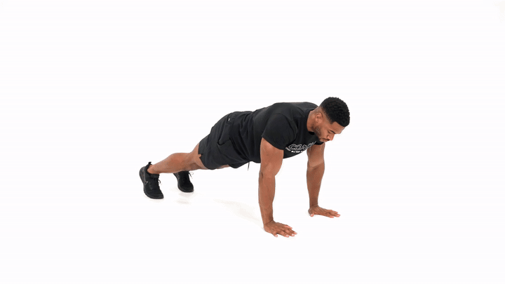 PUSH UP TO ALT ANKLE TAP