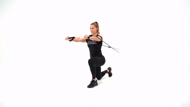Resistance Band Half Kneeling Chest Press