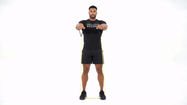 Resistance Band Front to Lateral Raise