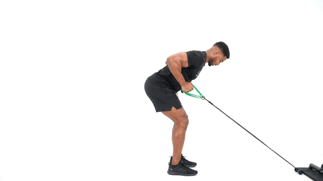 Resistance Band Tricep Kickback