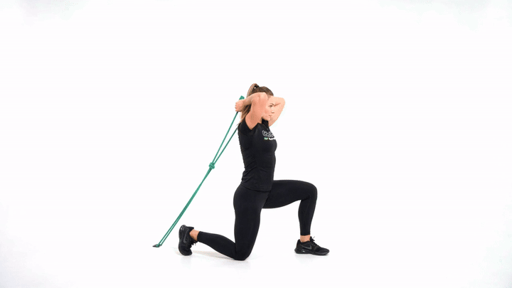 Resistance Band Half Kneeling Tricep Extension