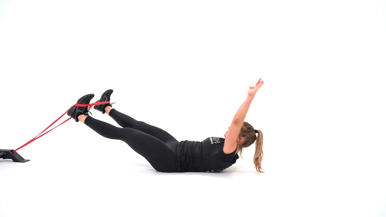 Resistance Band Leg Raises