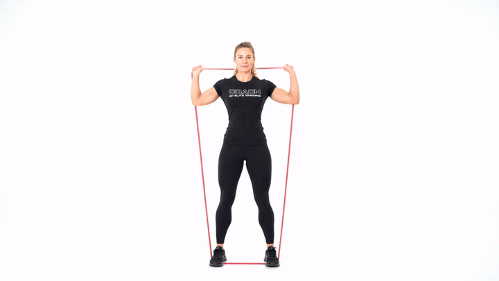 Resistance Band Military Press