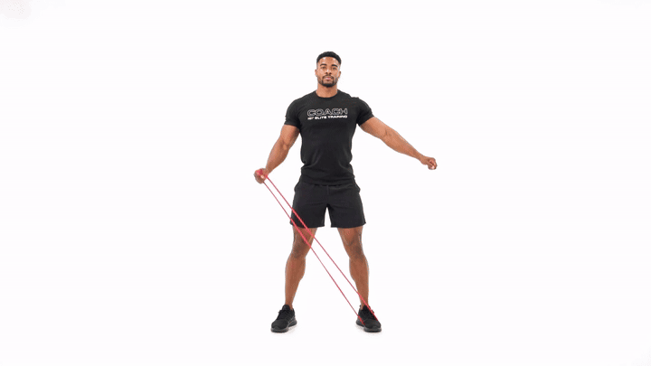 Resistance Band Single Arm Lateral Raise