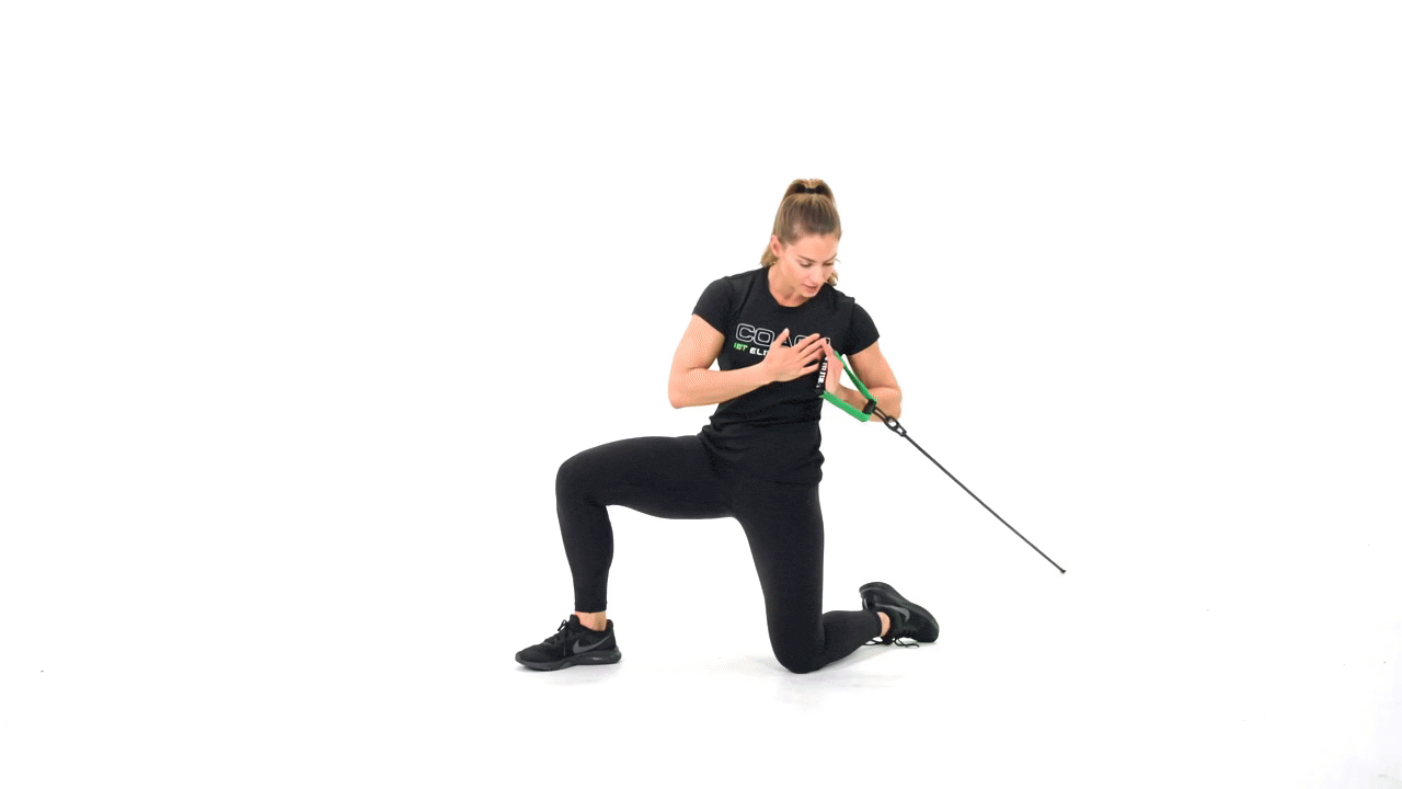 Resistance Band Single Arm Rotational Press