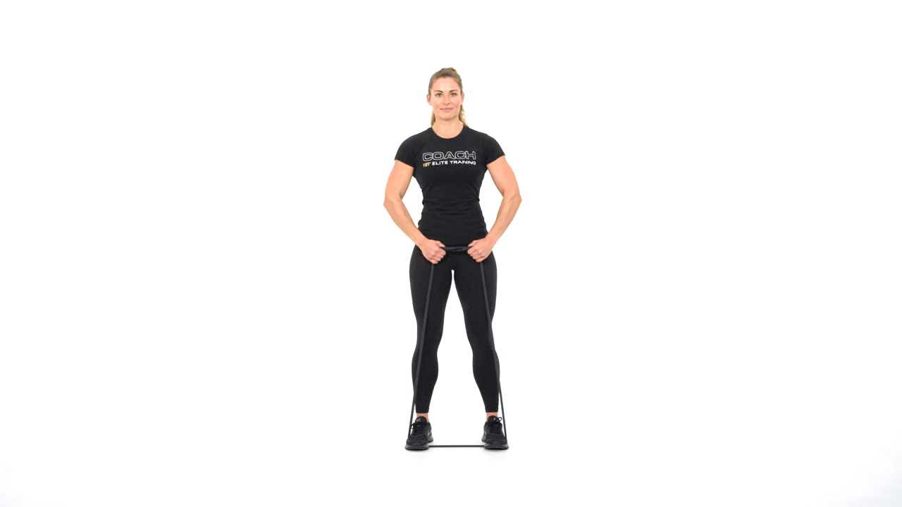 Resistance Band Upright Row