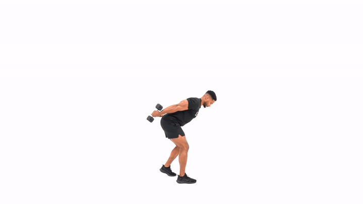Dumbbell Rotating Tricep Kickback