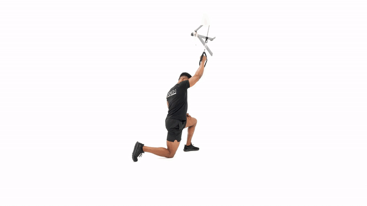 Single Arm 1/2 Kneeling Banded Lat Pulldown