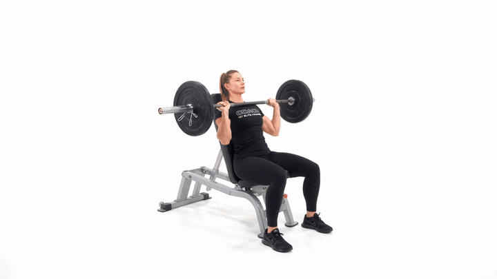 Seated Barbell Overhead Press