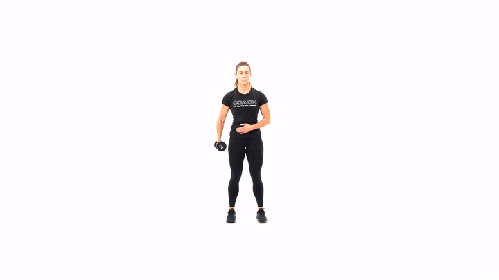 Dumbbell Single Arm Cross Body Raise