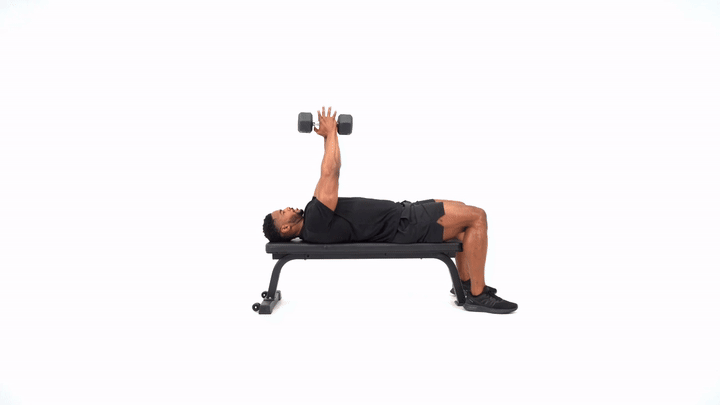 Single Dumbbell Hex Press