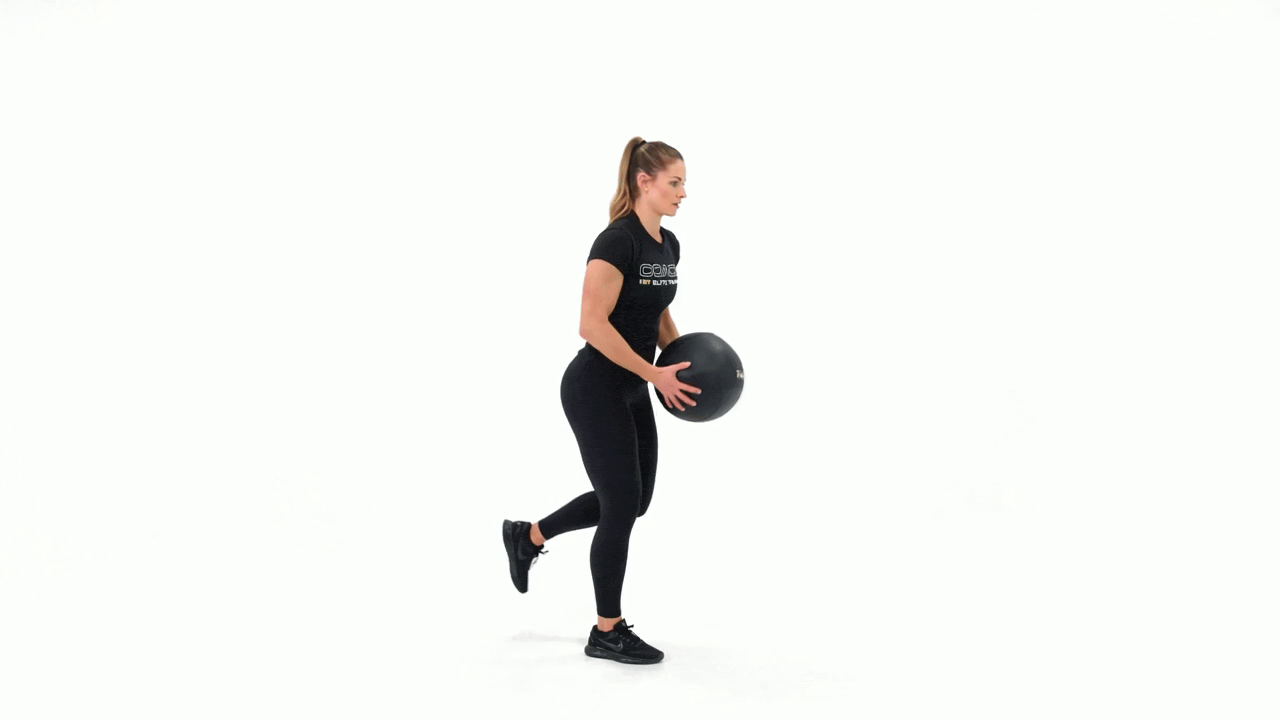Med Ball Single Leg Slam