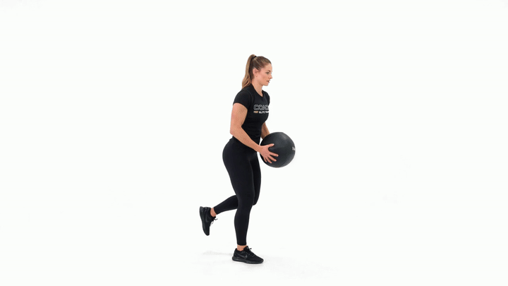Med Ball Single Leg Slam