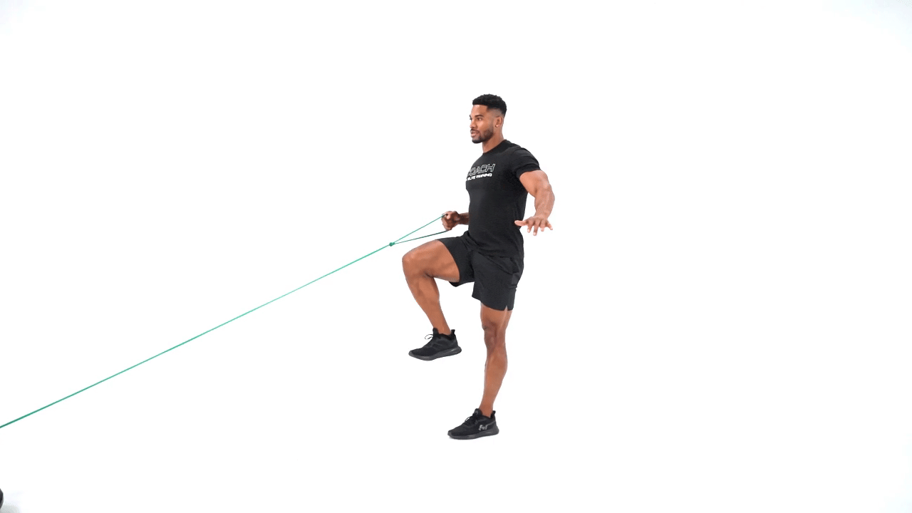 Single Leg RDL Resistance Band Row