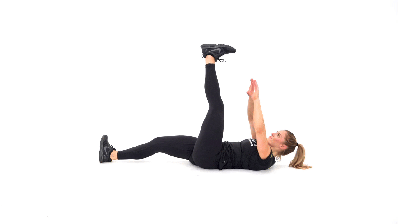 Single Leg Toe Touch Crunch