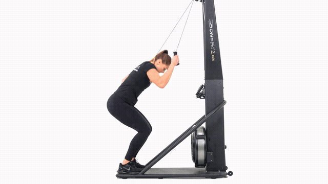SkiErg Alternating Pull with Jump