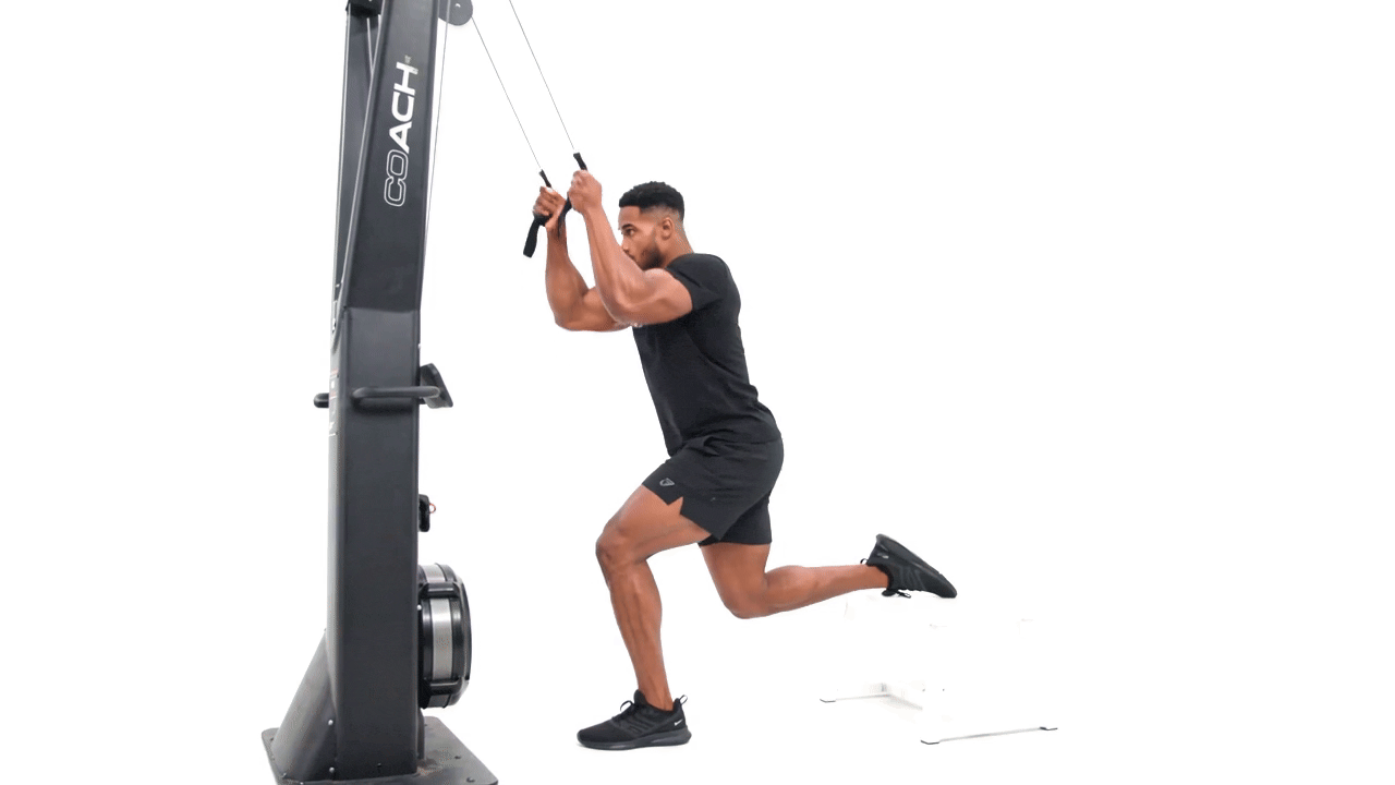 Skierg Split Squat