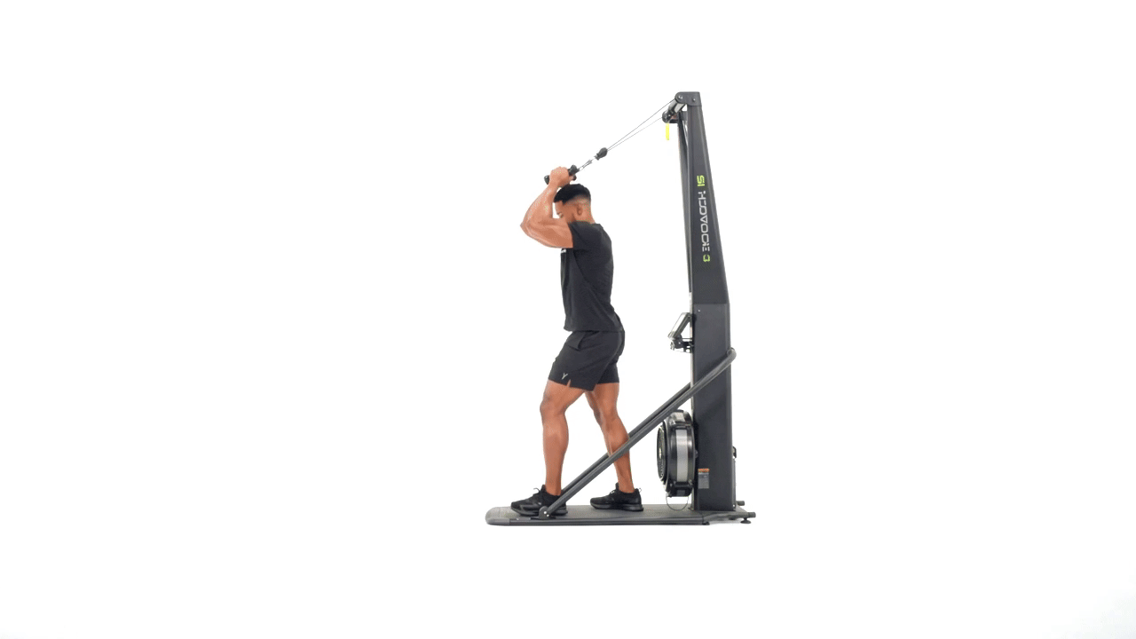 SkiErg Tricep Extension (Facing Away)