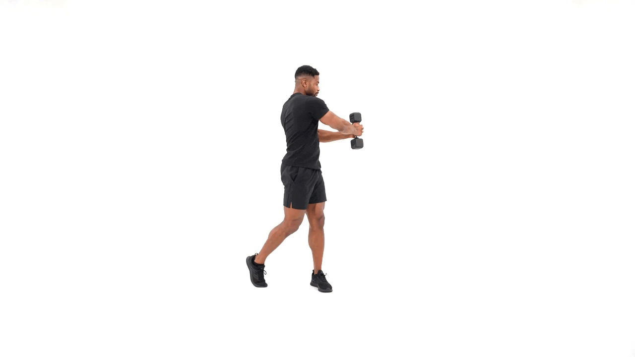 Dumbbell Standing Oblique Twist