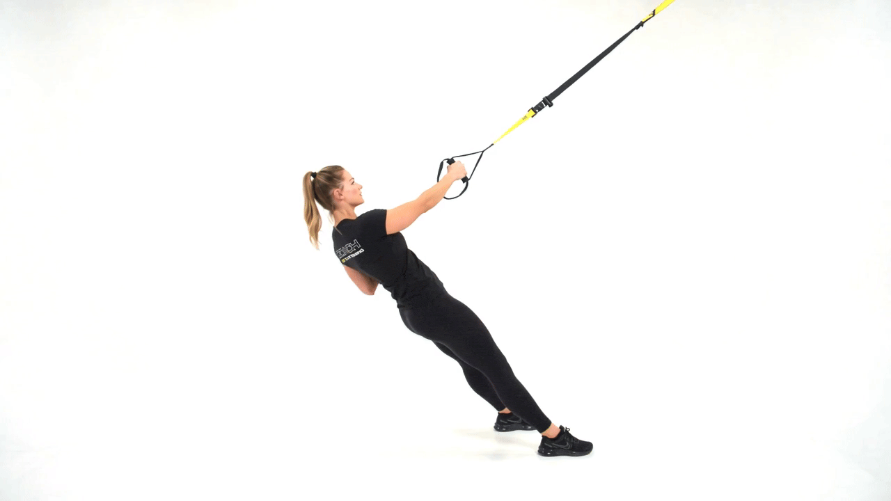 TRX Single Arm Row to Reach