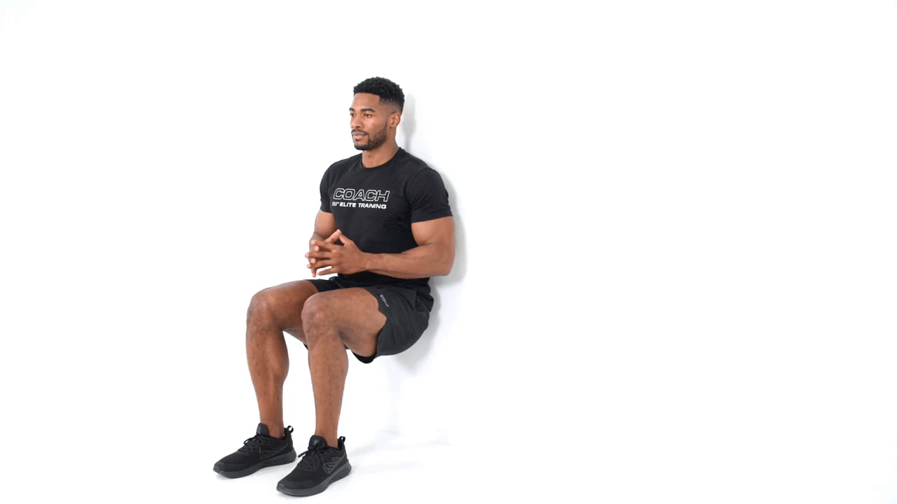 Wall Sit Calf Raise