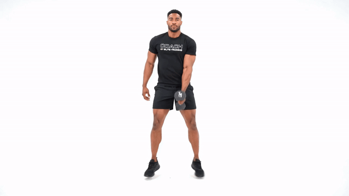 Weighted Pop Squat